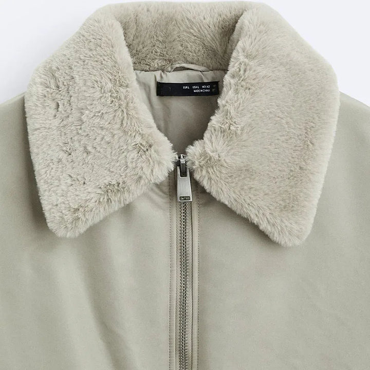 Trendy Thin Cotton Lining Pilot Coat