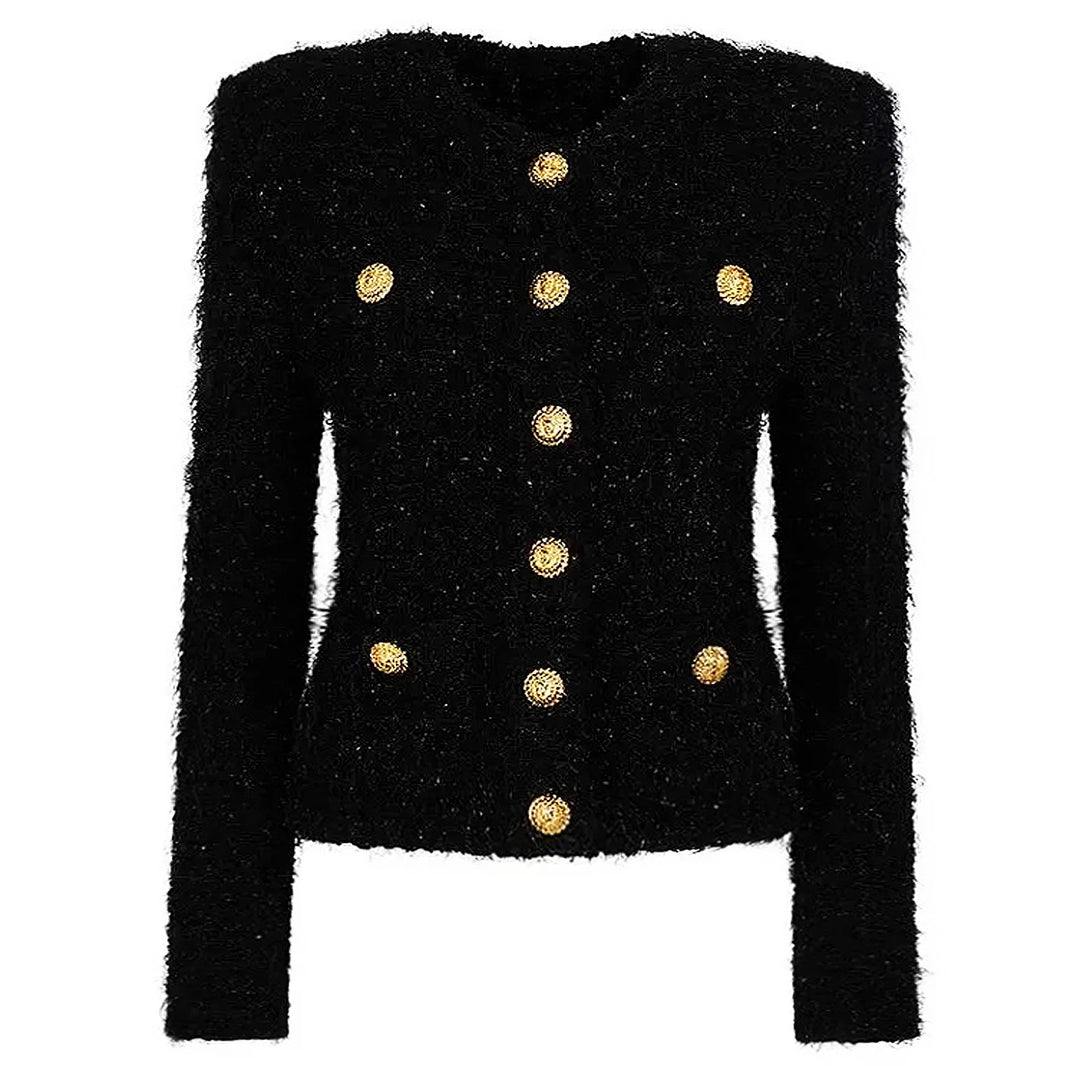 Fancy Textured Knitted Cardigan