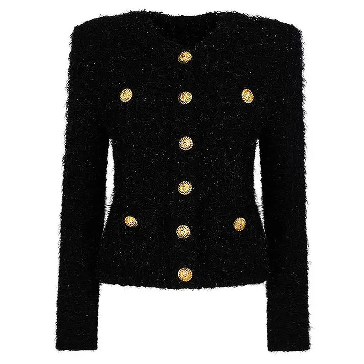 Fancy Textured Knitted Cardigan