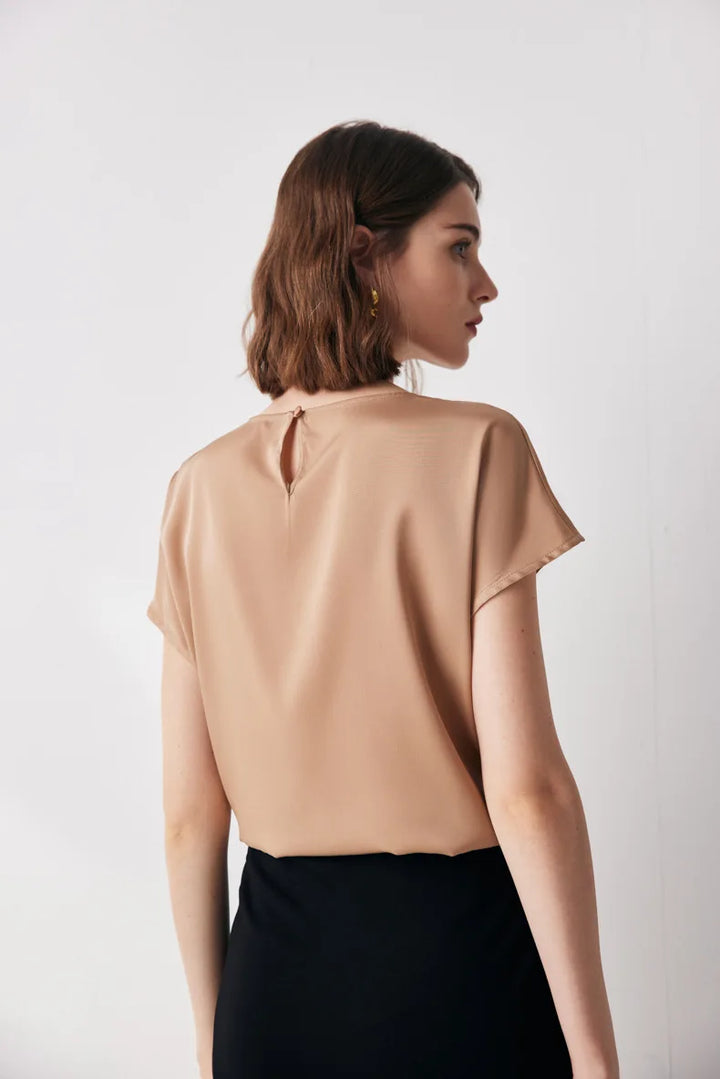 Effortlessly Natural Silk Casual Top