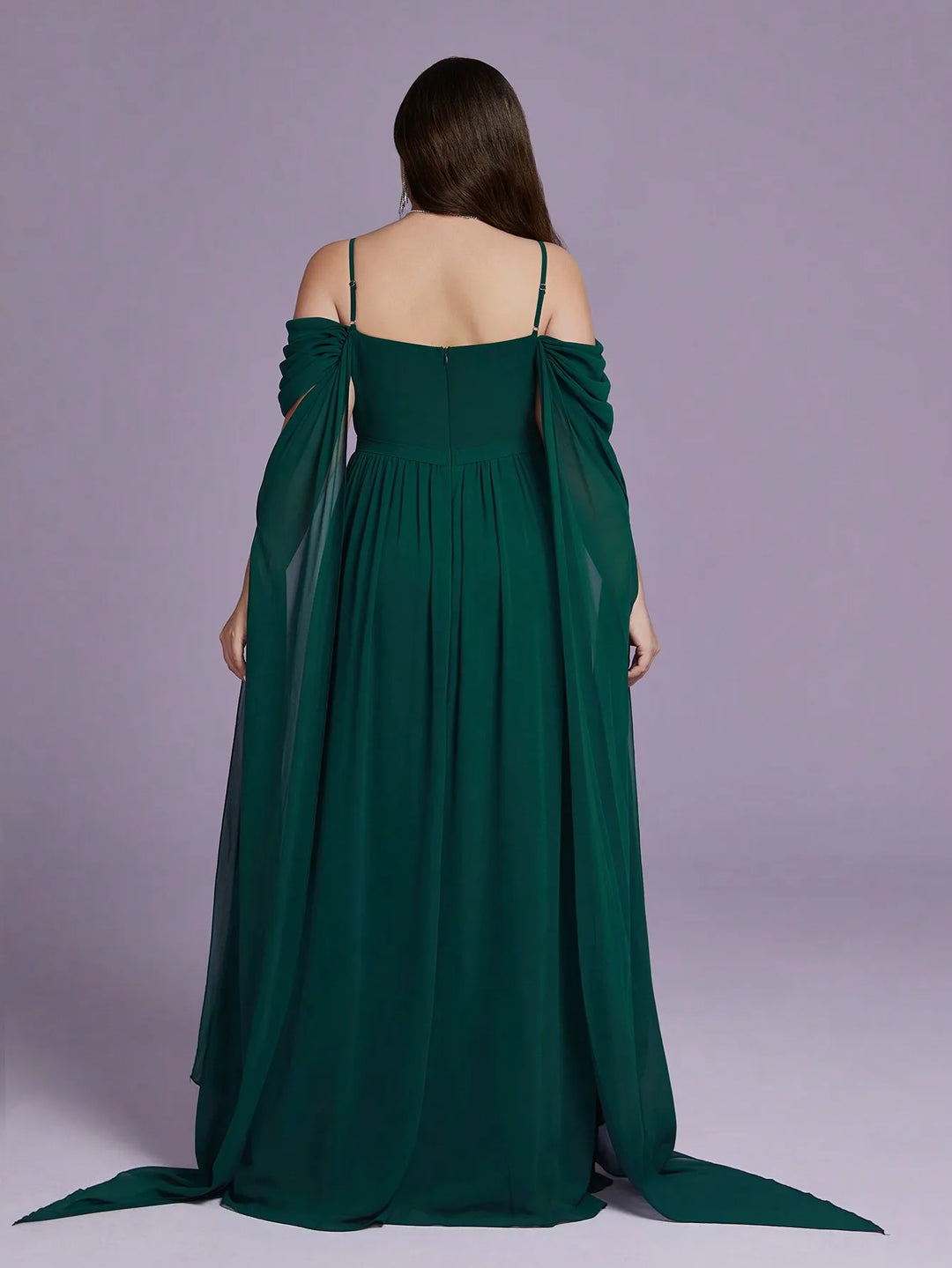 High-end Fluttered Sleeves Evening Dress