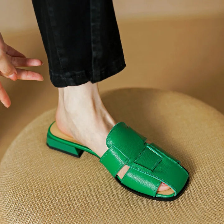 Low Heel Women's Lazy Slippers