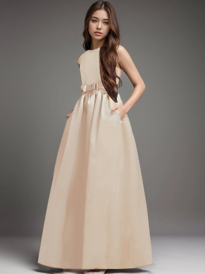 Robe de soirée élégante et longue pour fille, idéale pour un anniversaire