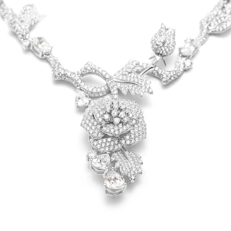 Refined Synthetic Zircon Pendant Necklace