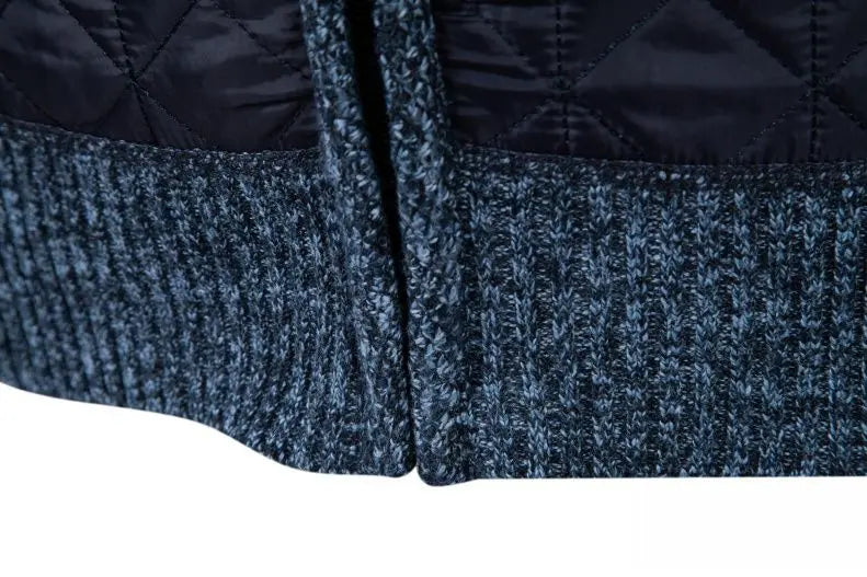 Smart Stand-up Collar Zipper Cardigan