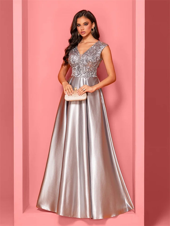 Sophisticated Floor-Length Evening Gown