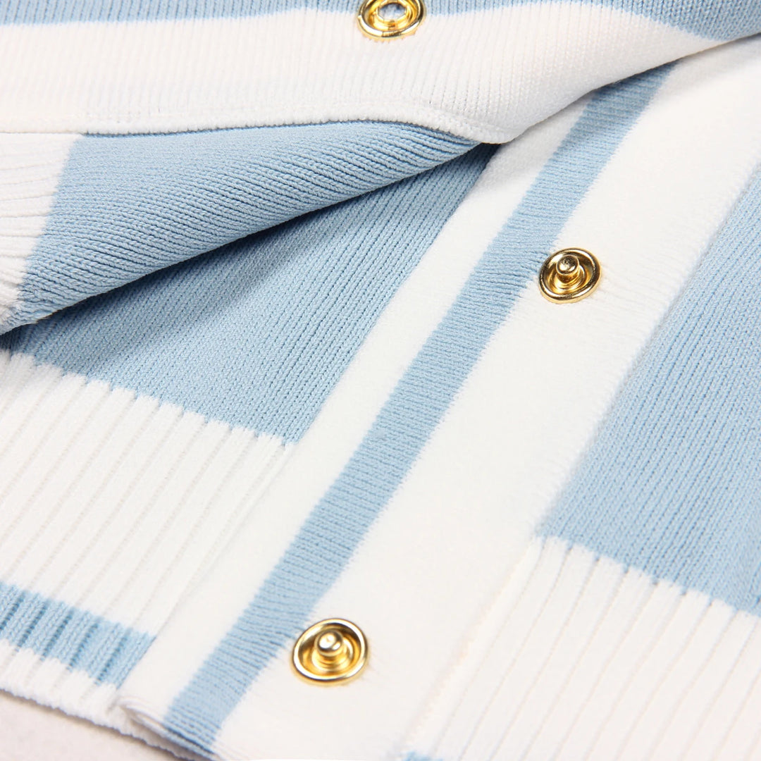 Versatile Crew Neck Woolen Cardigan