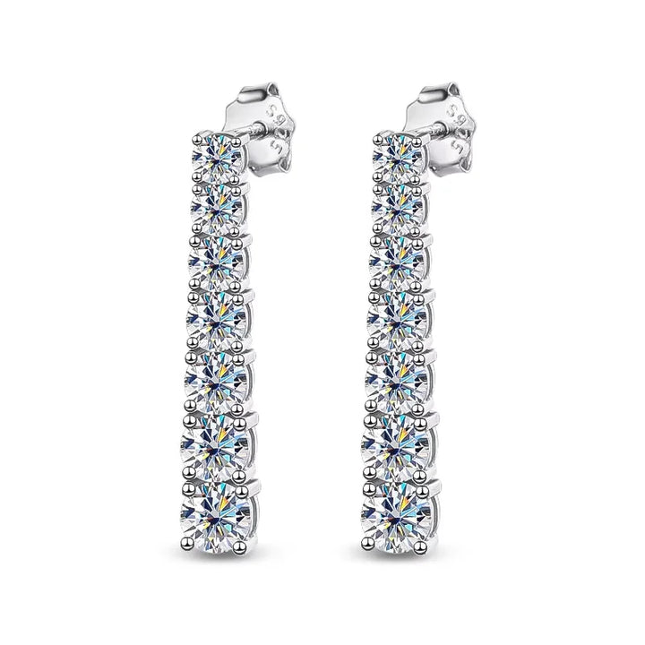 Sweet Moissanite Pendant Earrings