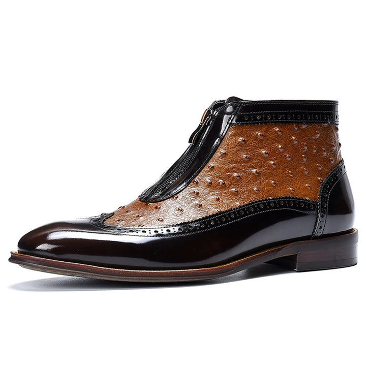 Trendy Front Zipper Ankle Boots