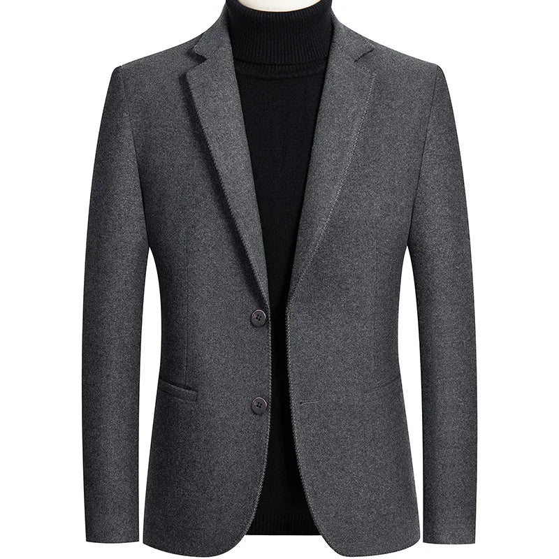 Luxury Oversized Wool Suit Jacket