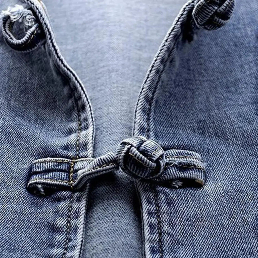 Refined Butterfly Embroidered Denim Jeans Jacket