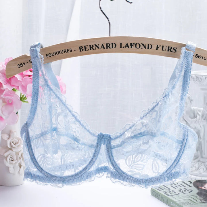 Lace Embroidery Push-Up Bralette