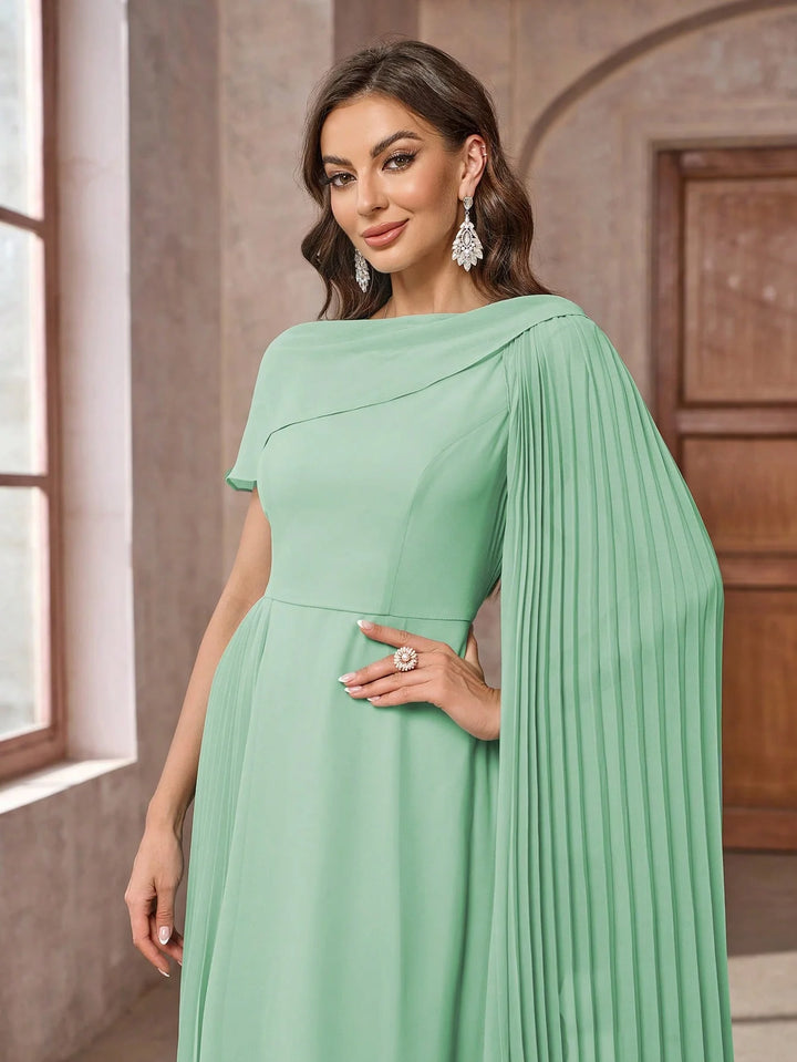 Attractive Floor-Length Chiffon Dress