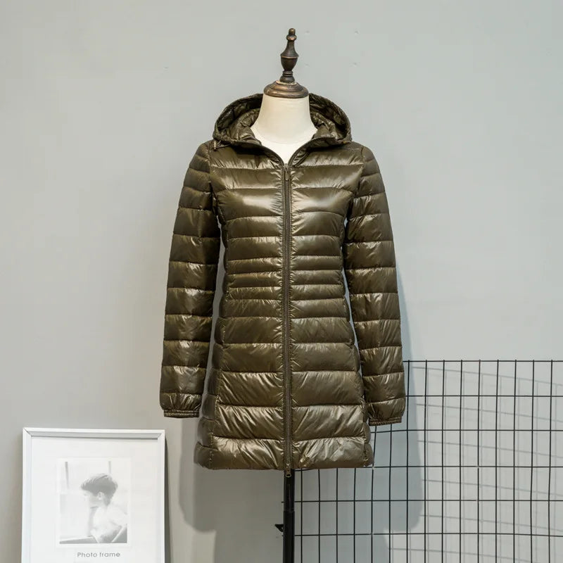 Fancy Warm Puffer Down Overcoat