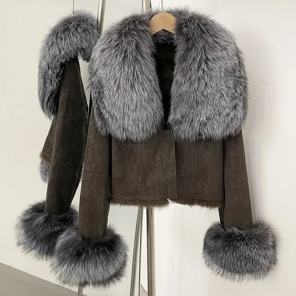 High-Quality Warm Fur Parka Coat