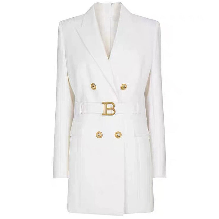 Keep You Accompanied Belted Blazer