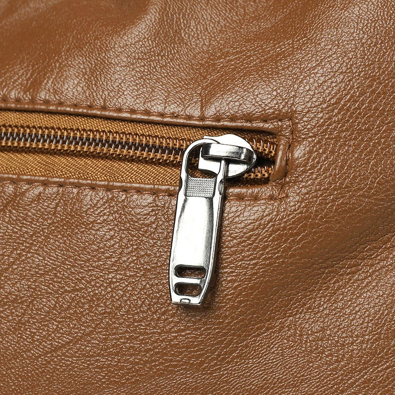 Refined Soft Leather Crossbody Bag