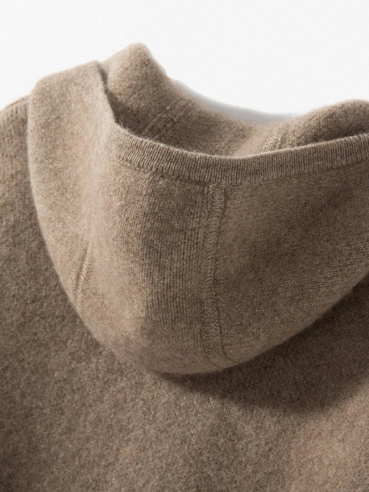 Comfortable Loose Long Cashmere Hoodie