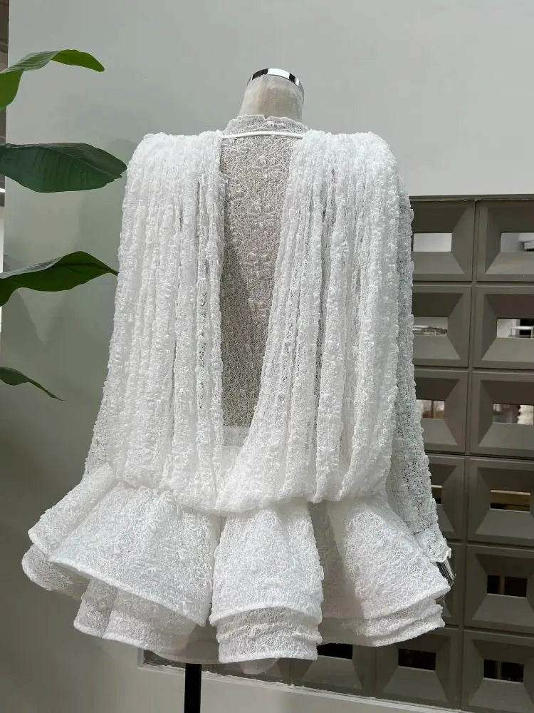 Sweet See Through Birthday Party Mini Dress