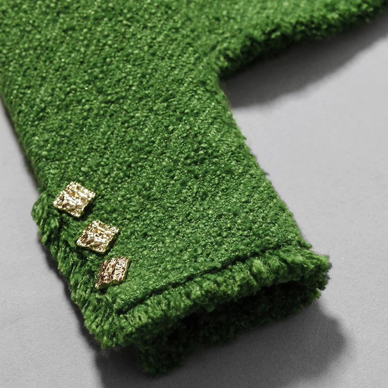 Elegant Retro Floral Short Coat