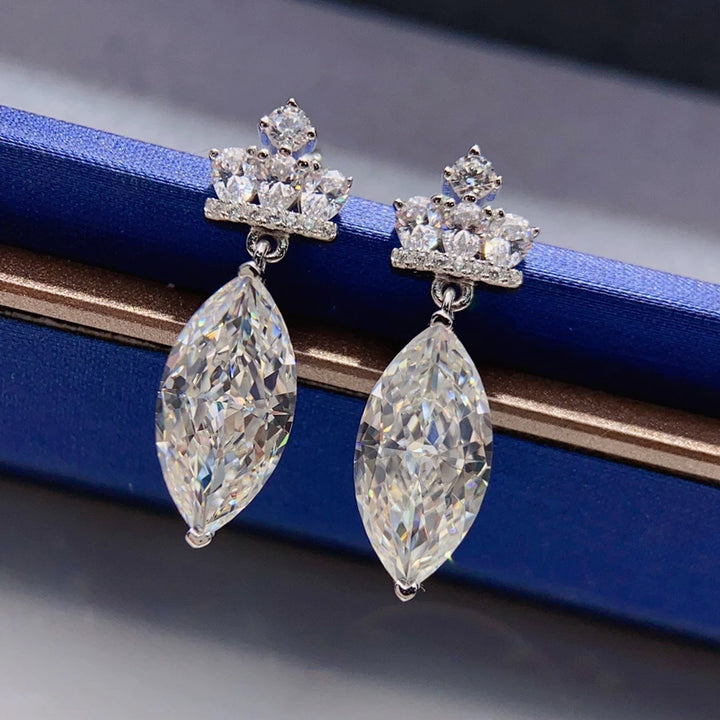 Elegant Marquise Cut Drop Earrings