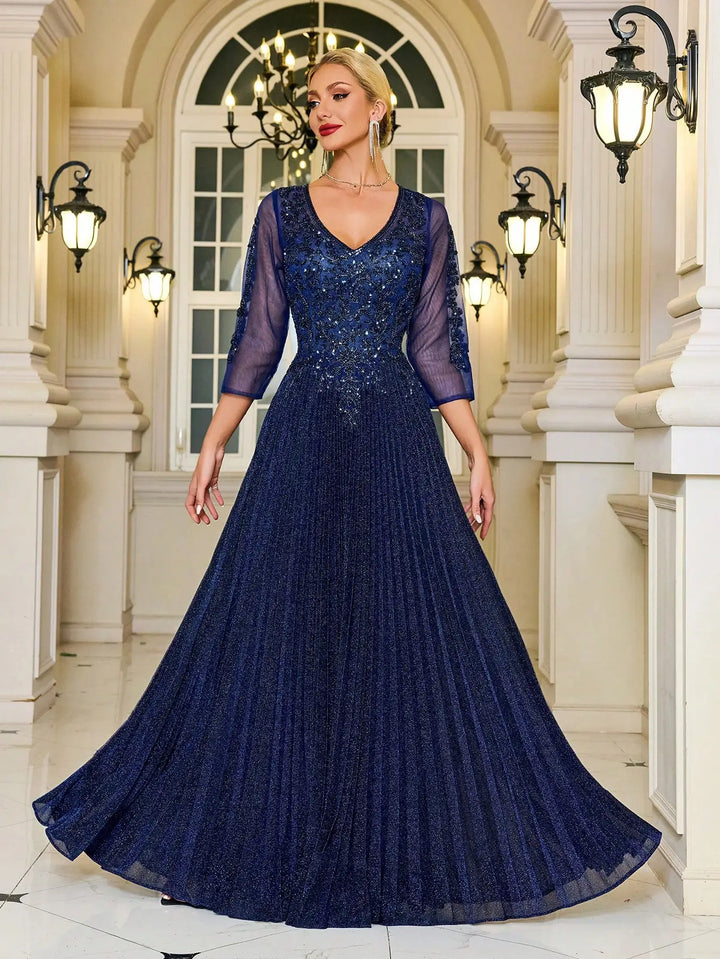 Luxury Glittery Mothe Of Bride Gown