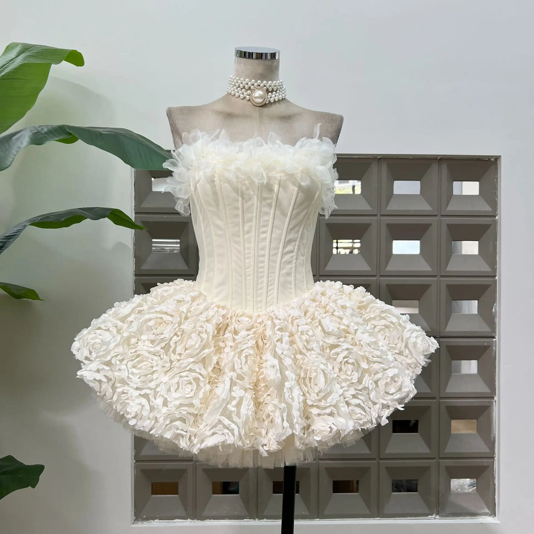 Alluring Floral Ruffle Mini Dress