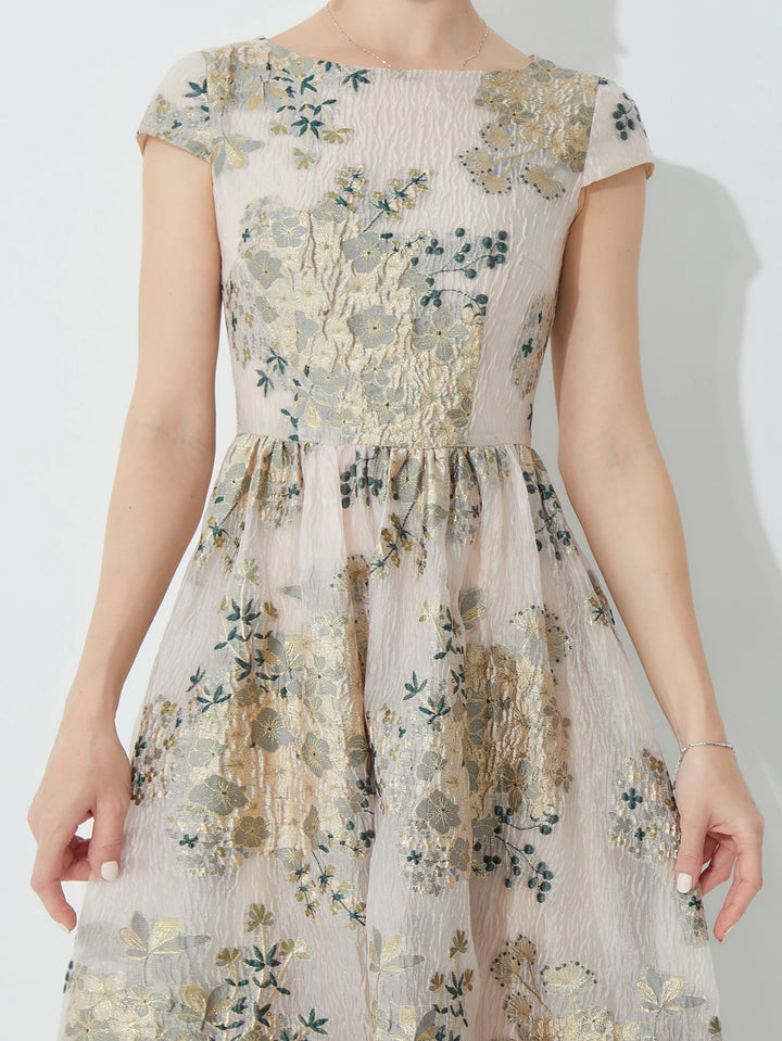 Gorgeous Floral Organza Maxi Dress