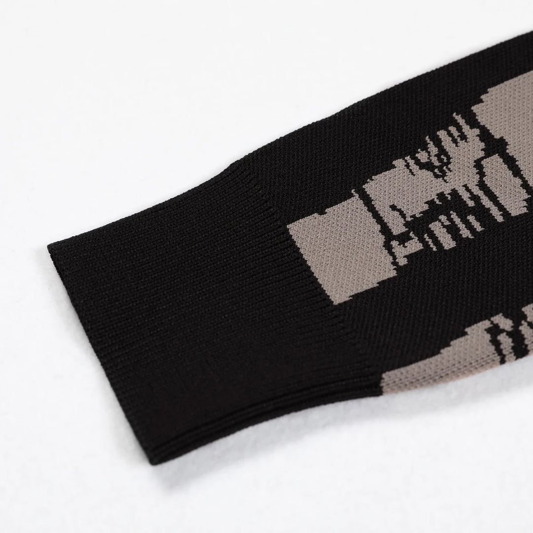 Fashionable Elastic Novel Fitted Cardigan