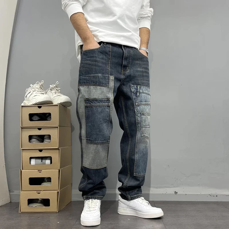 Trendy Multi Pockets Straight Fit Jeans