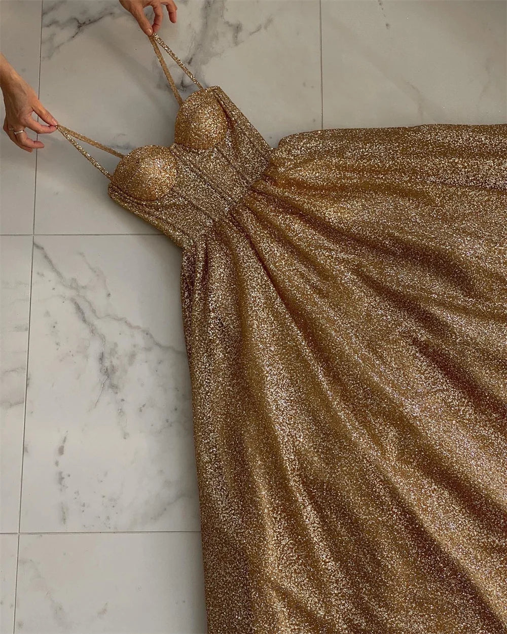 Glamorous Sequins Evening Ball Gown