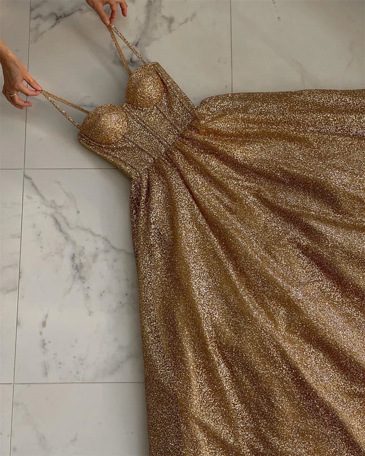 Glamorous Sequins Evening Ball Gown