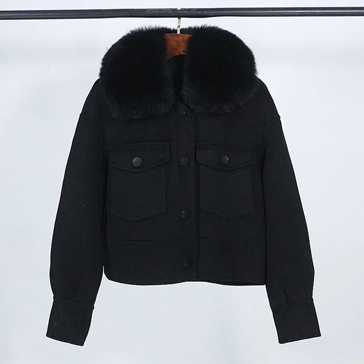 Stunning Double-sided Loose Wool Coat