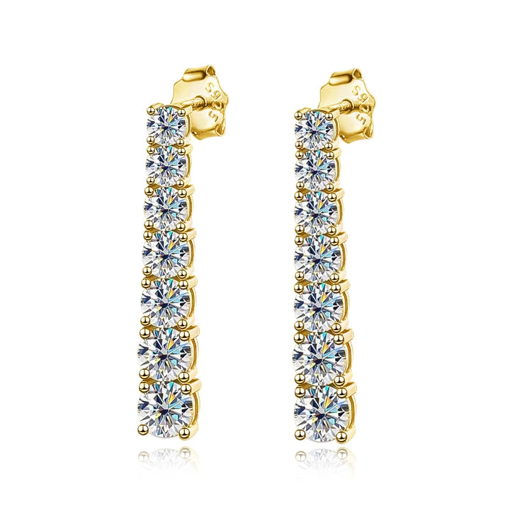 Sweet Moissanite Pendant Earrings