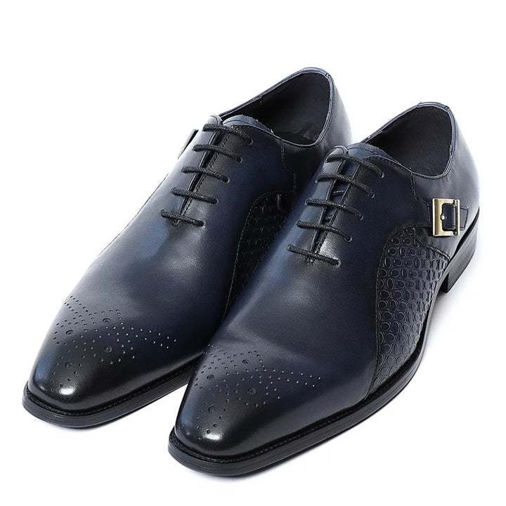 Classy Leather Oxford Lace Shoes
