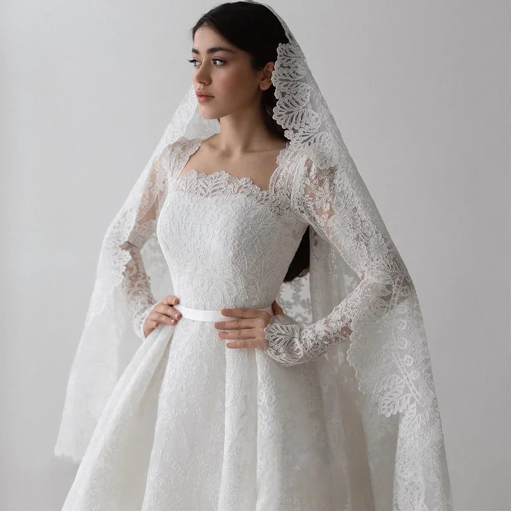 Gorgeous Square Neck Bridal Dress