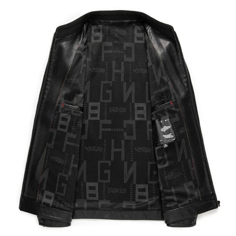 Lightweight Real Leather Casual Jacket