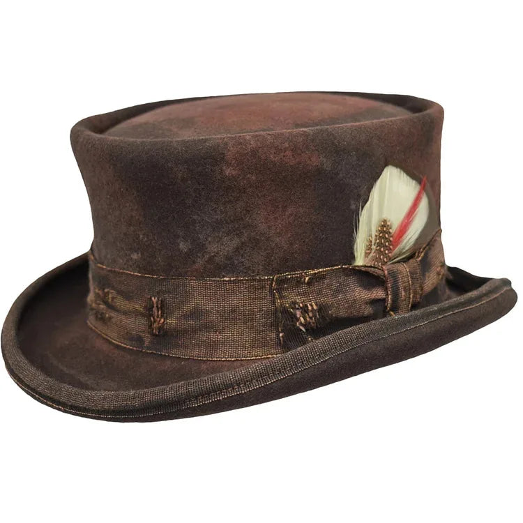 Stylish Decorative Flat Wool Hat