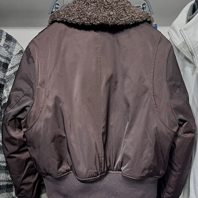 Fashionable Fur Collar Short Jacket