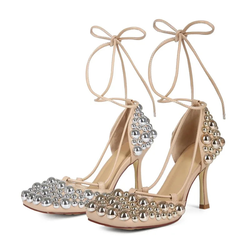 Charming Cross-Strap High Heel Sandals