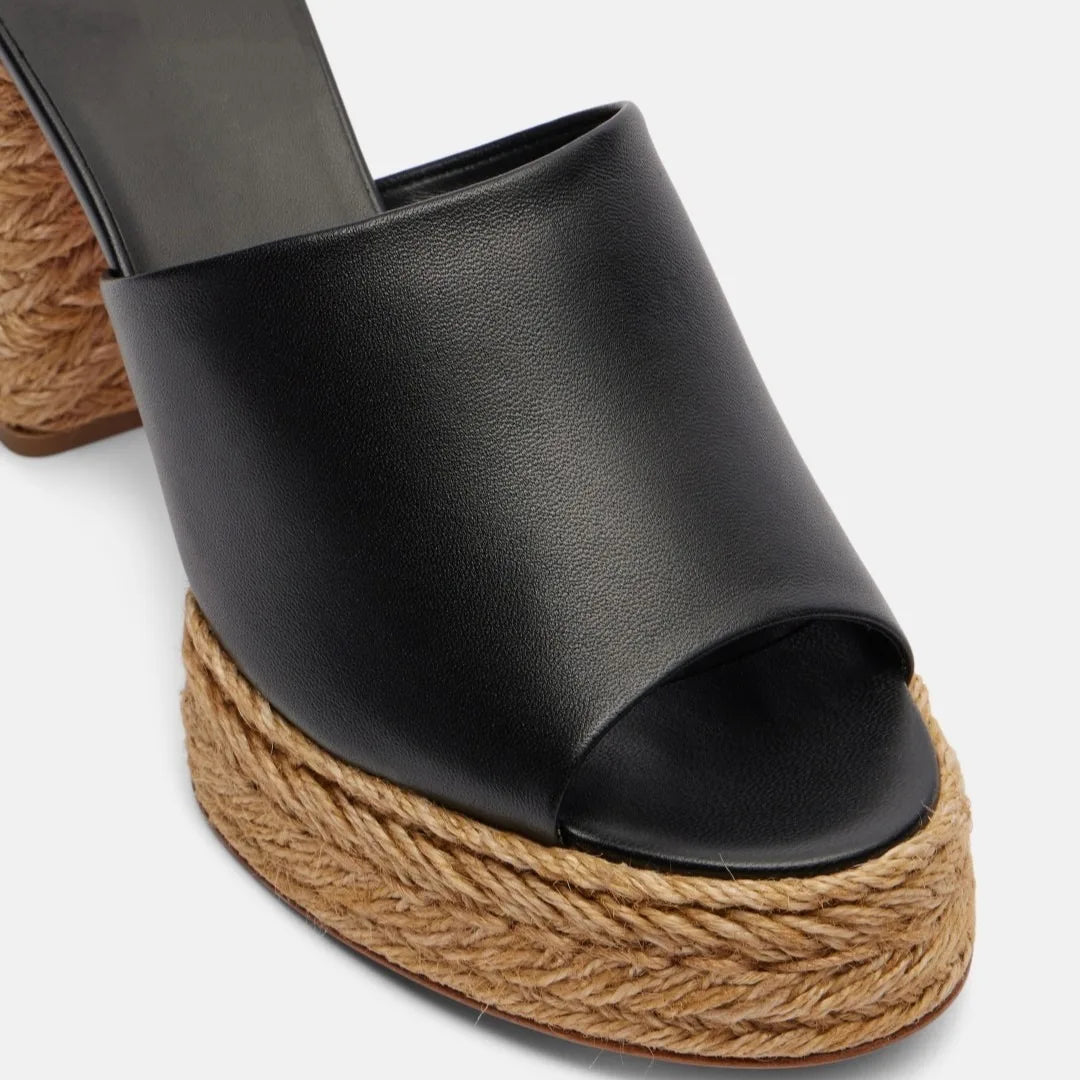 Stunning Thick Straw Bottom Sandals