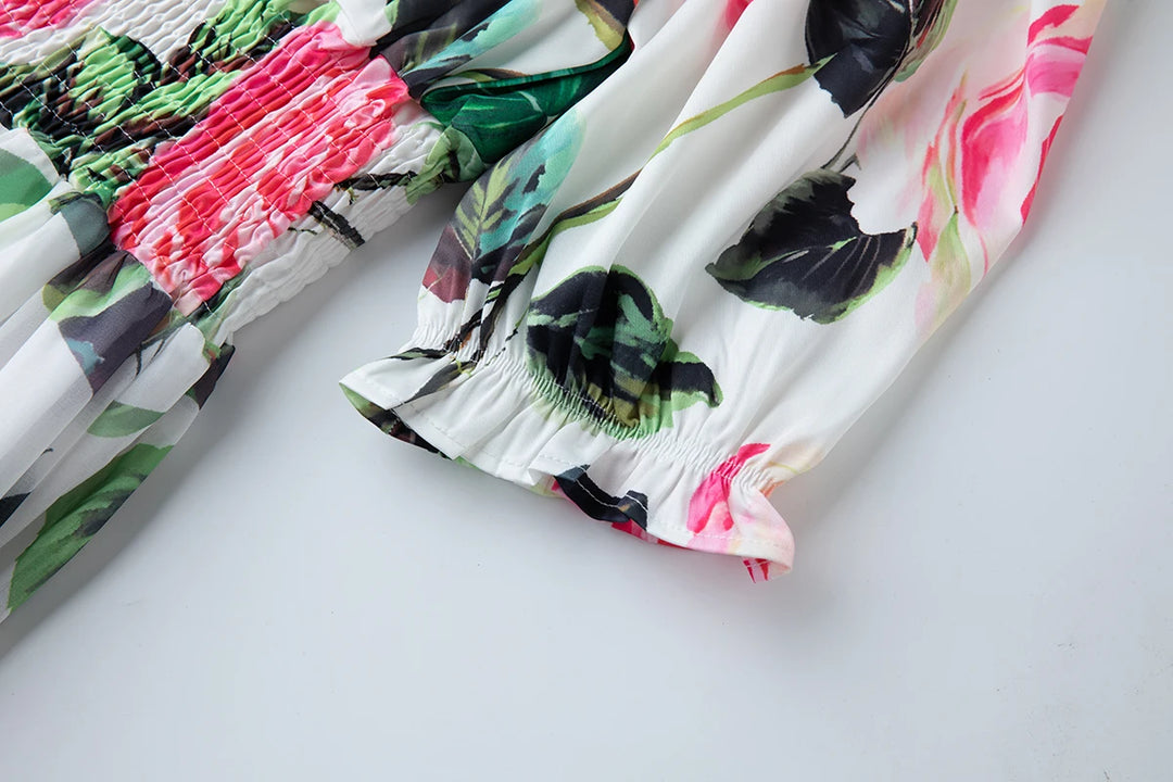 Charming Flowy Chiffon Midi Dress