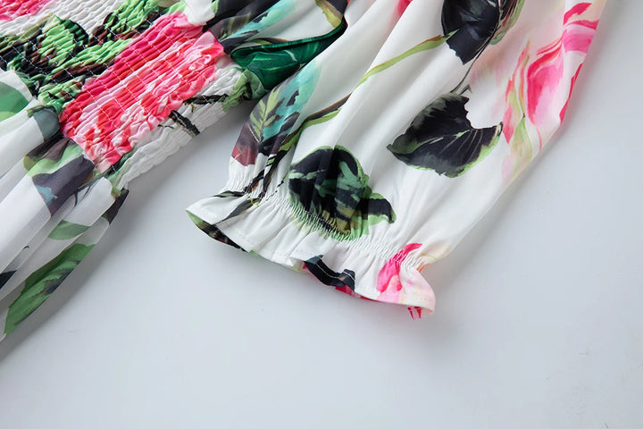 Charming Flowy Chiffon Midi Dress