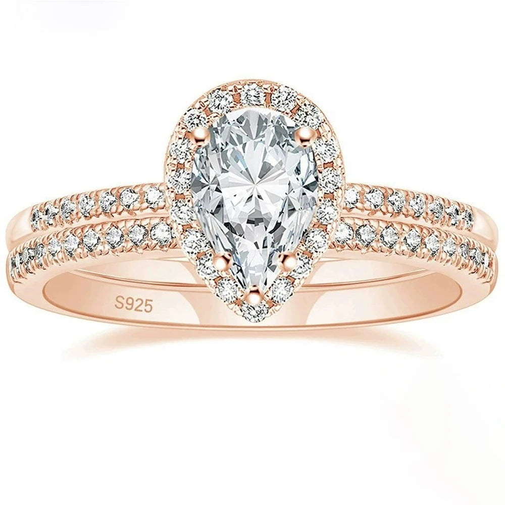 Sweet Pear Cut Sapphire Ring