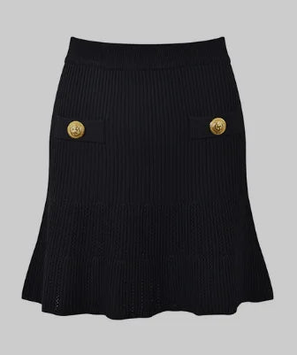 Costume élégant en tricot assorti