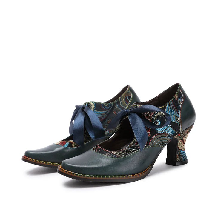 Luxury Pointed Toe Leather Pumps