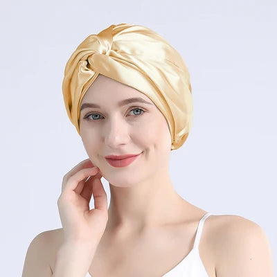 Premium Mulberry Silk Turban Bonnets