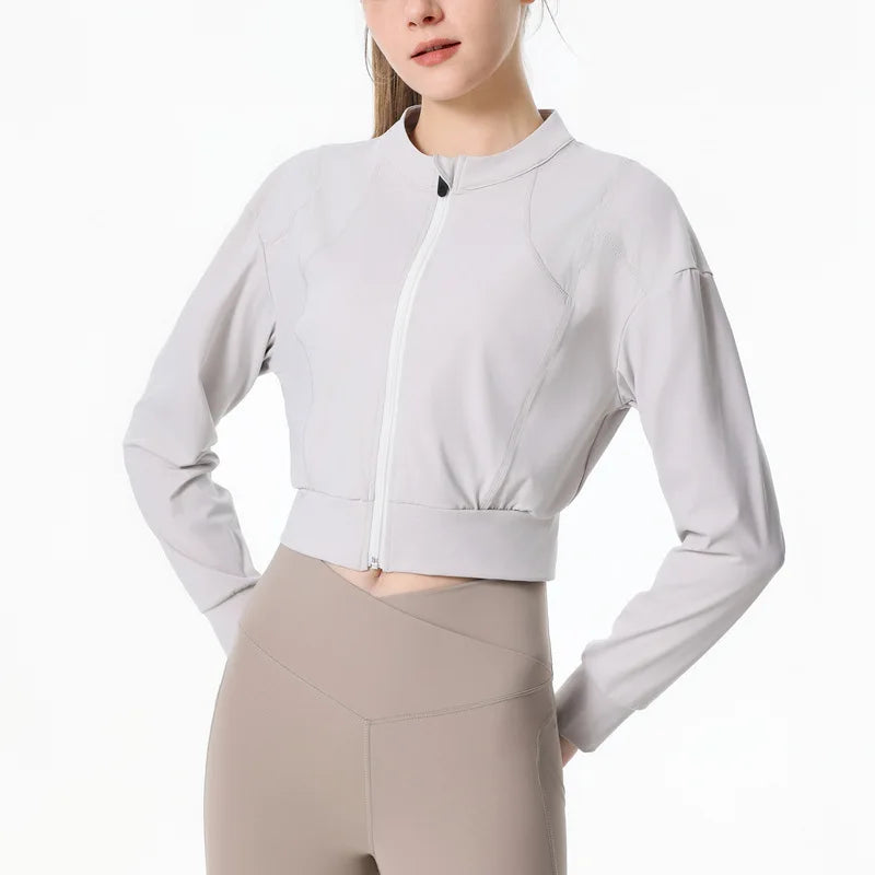 Slim Fit Zipper Sports Jacket