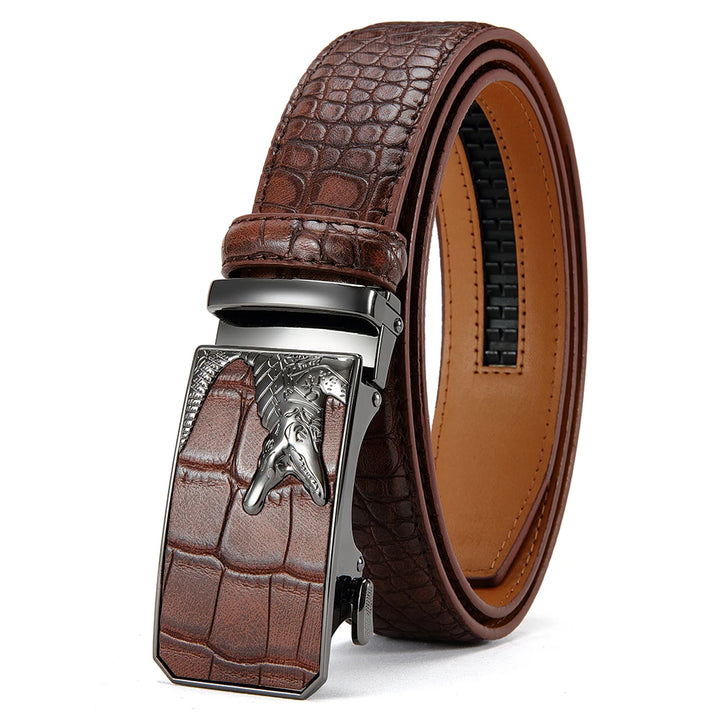 Classic Automatic Buckle PU Leather Belt