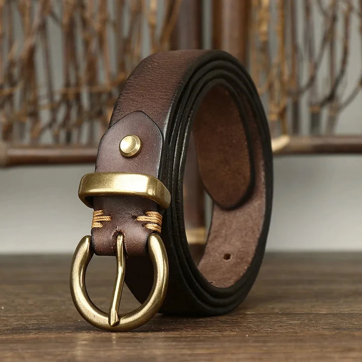 Pin Hook Real Cow Leather Belt